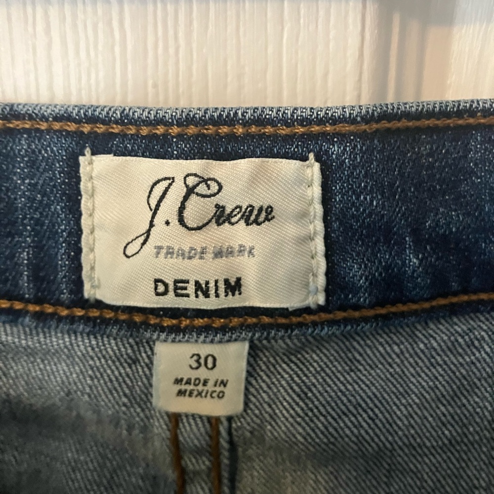 J Crew Denim Miniskirt Sz 30 waist - Picture 3 of 5